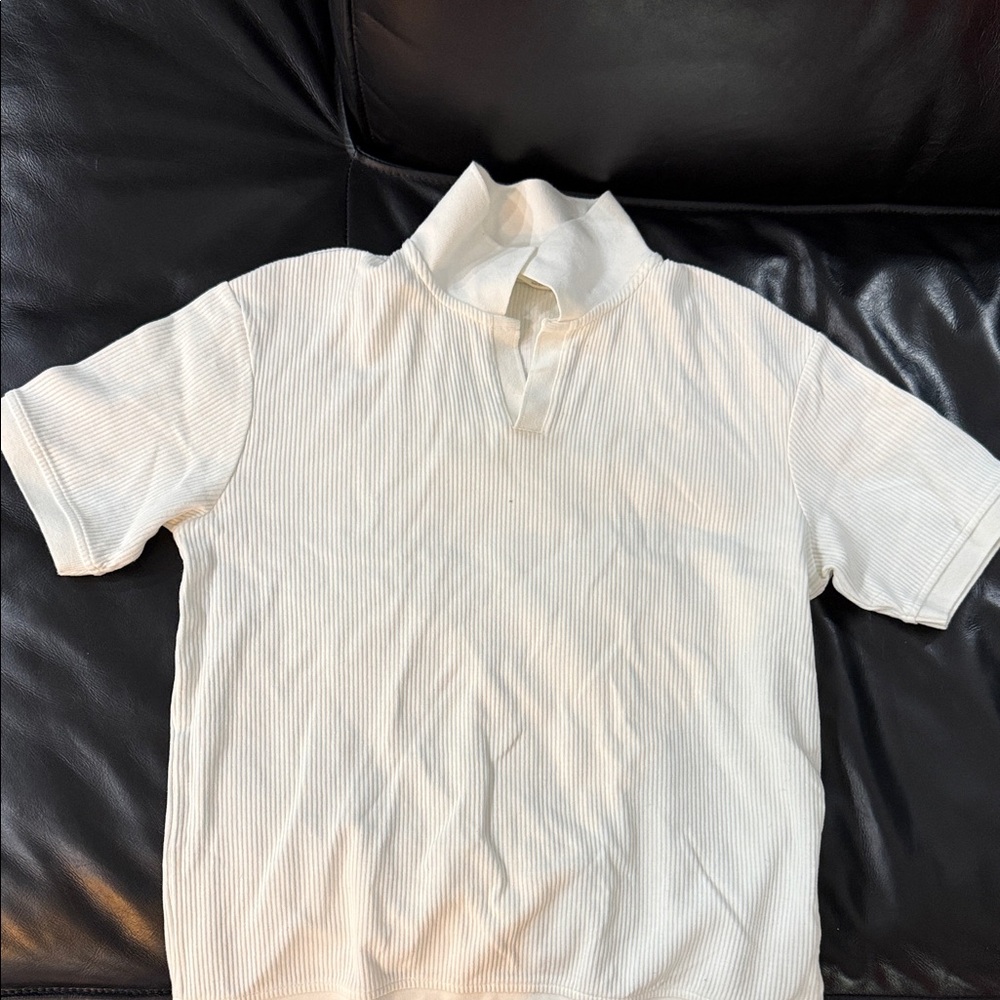 Zara Cream Polo Shirt